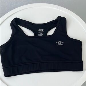 Umbro Women's Sleek Black Sports Bra